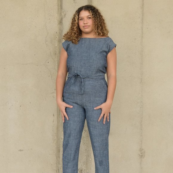 Ozma: Skinny Matador Romper in Indigo (NWT) - Picture 1 of 5